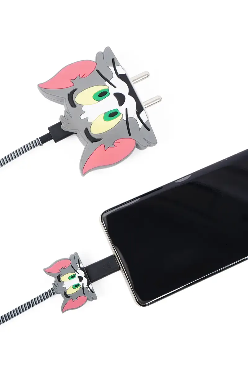 Silicone Mobile Charger Adapter Protector Case with Durable Cable Sleeve -  Tom