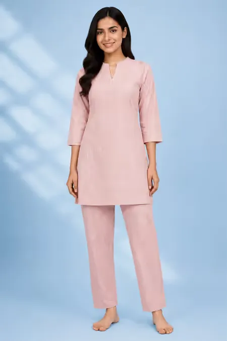 Cotton Embroidered Co-ord Set for Women