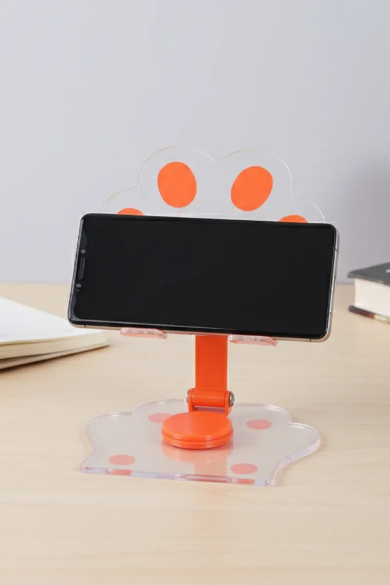 Tablet and Mobile Holder with 360° Rotation (Orange)