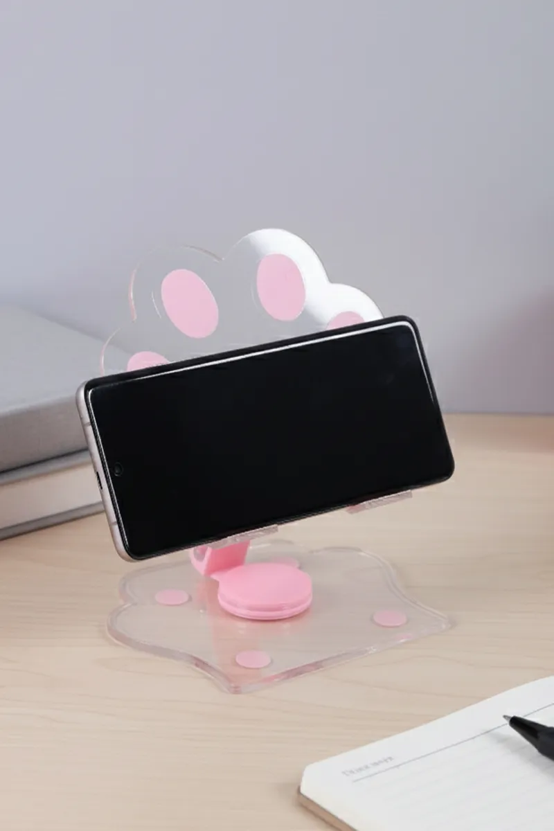 Tablet and Mobile Holder with 360° Rotation (Pink)