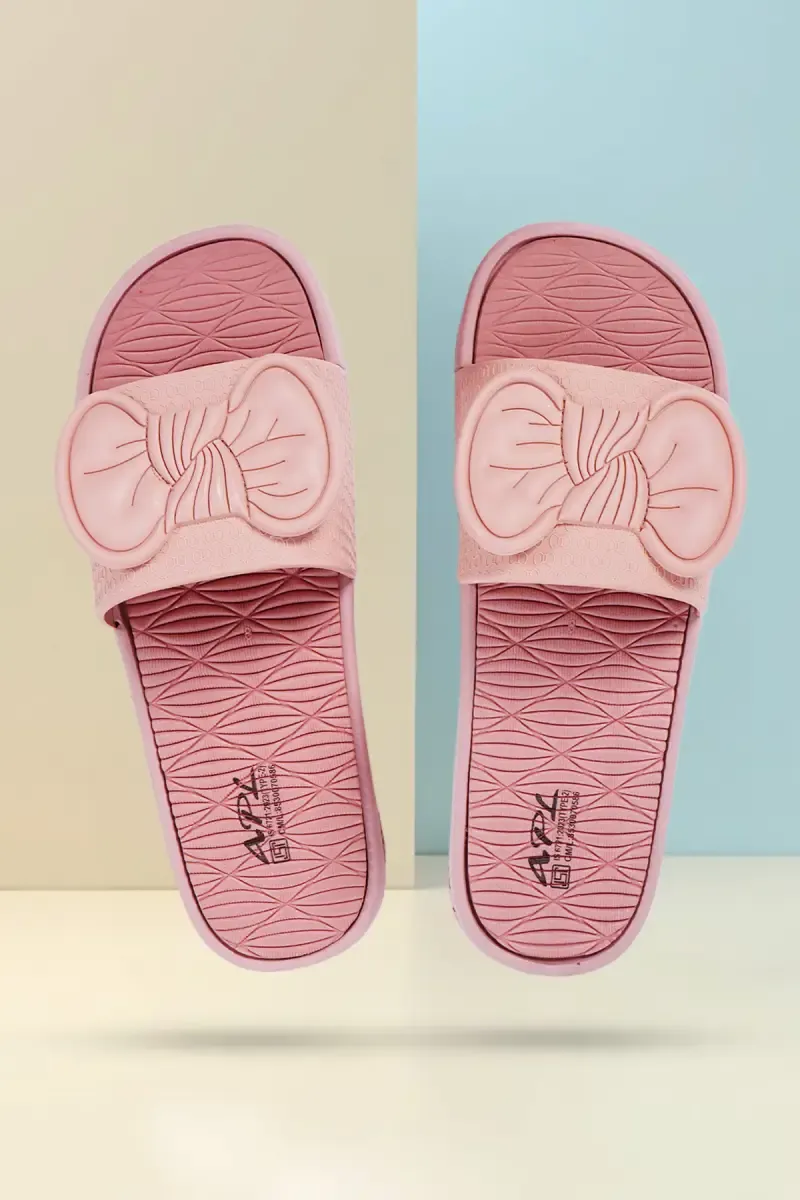 Cute Bow Slip-On Slides for Girls & Women