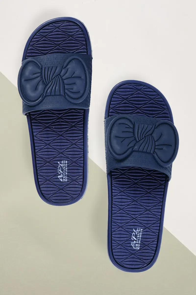 Cute Bow Slip-On Slides for Girls & Women 0353158NAV