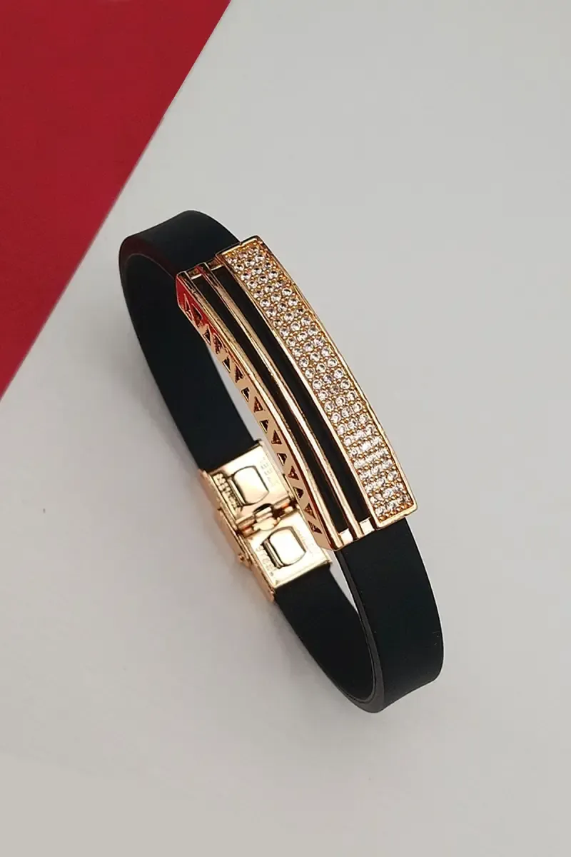 Glossy Finish Party Wear Bracelet for Men