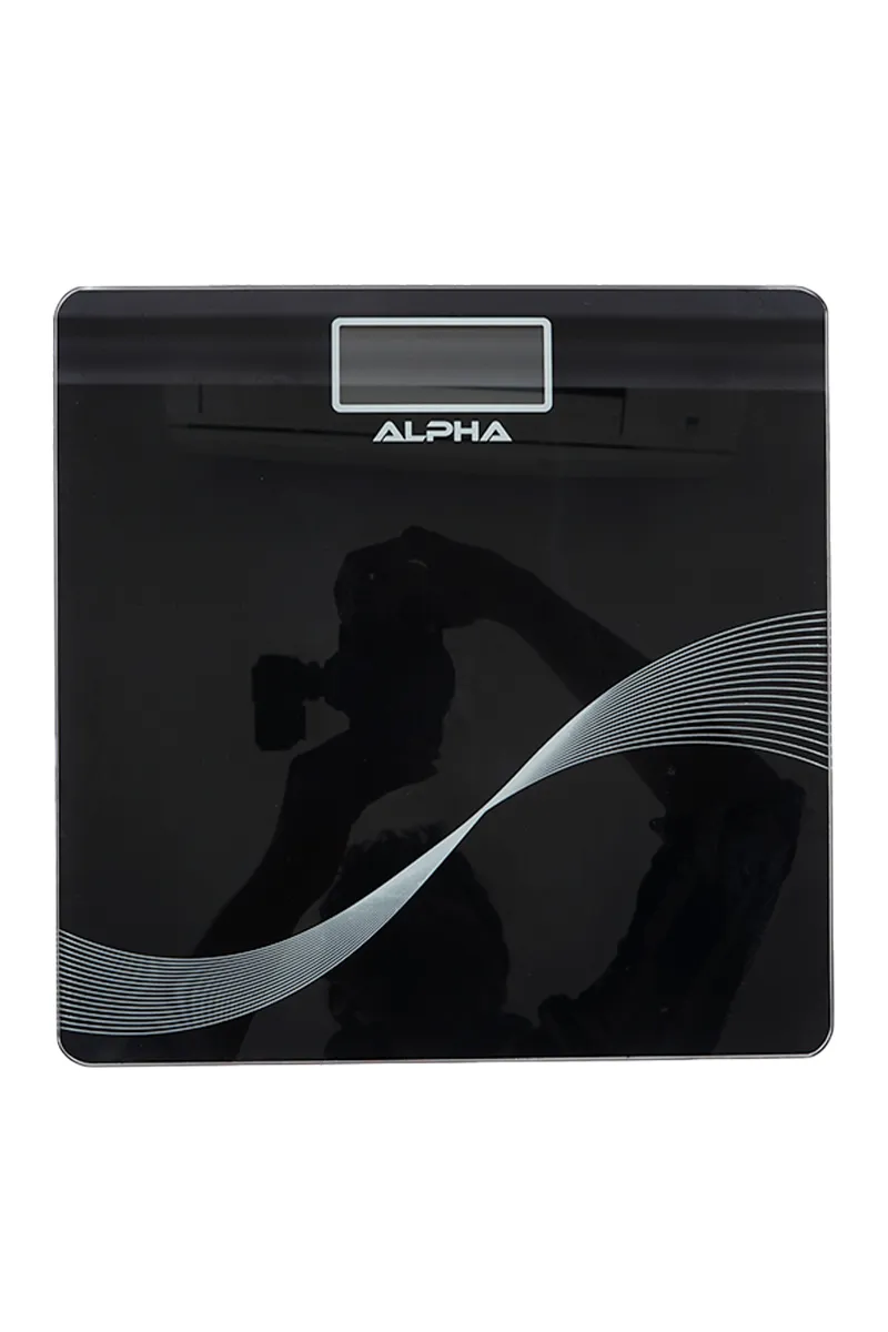 Alpha Personal Body Scale with Upto 180 kg - Black