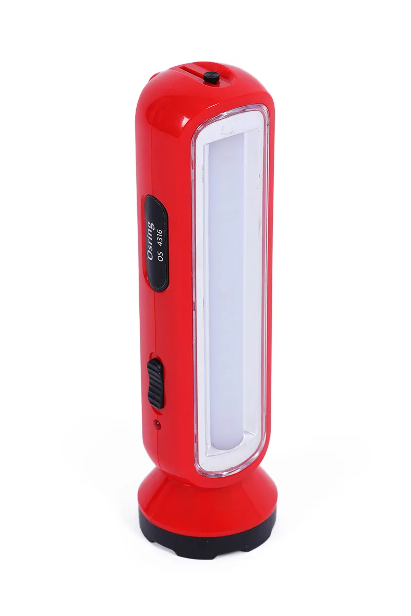 Rechargeable 2-in-1 Emergency LED Light & Torch Light (Red)