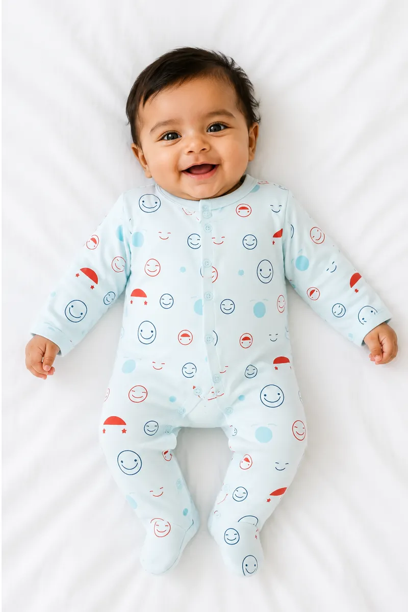 Rompers for Babies - Light Blue