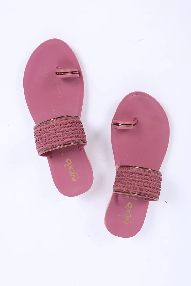 Slip-On Toe Ring Slippers for Women