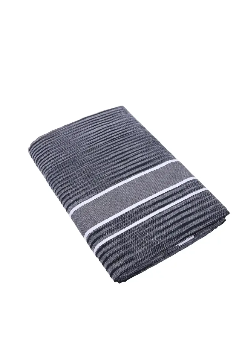 Men's Cotton Printed Dhoti with Border 035612GRE2MTR