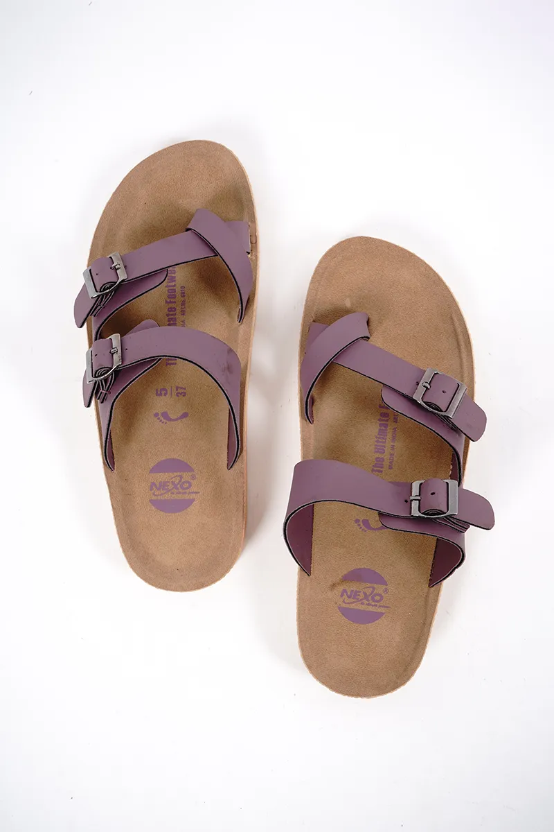 Comfort Buckle Toe Loop Slippers for Women 0356165LAV