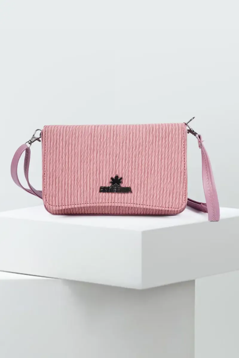 Solid Casual Sling Bag for Women 035627PIN