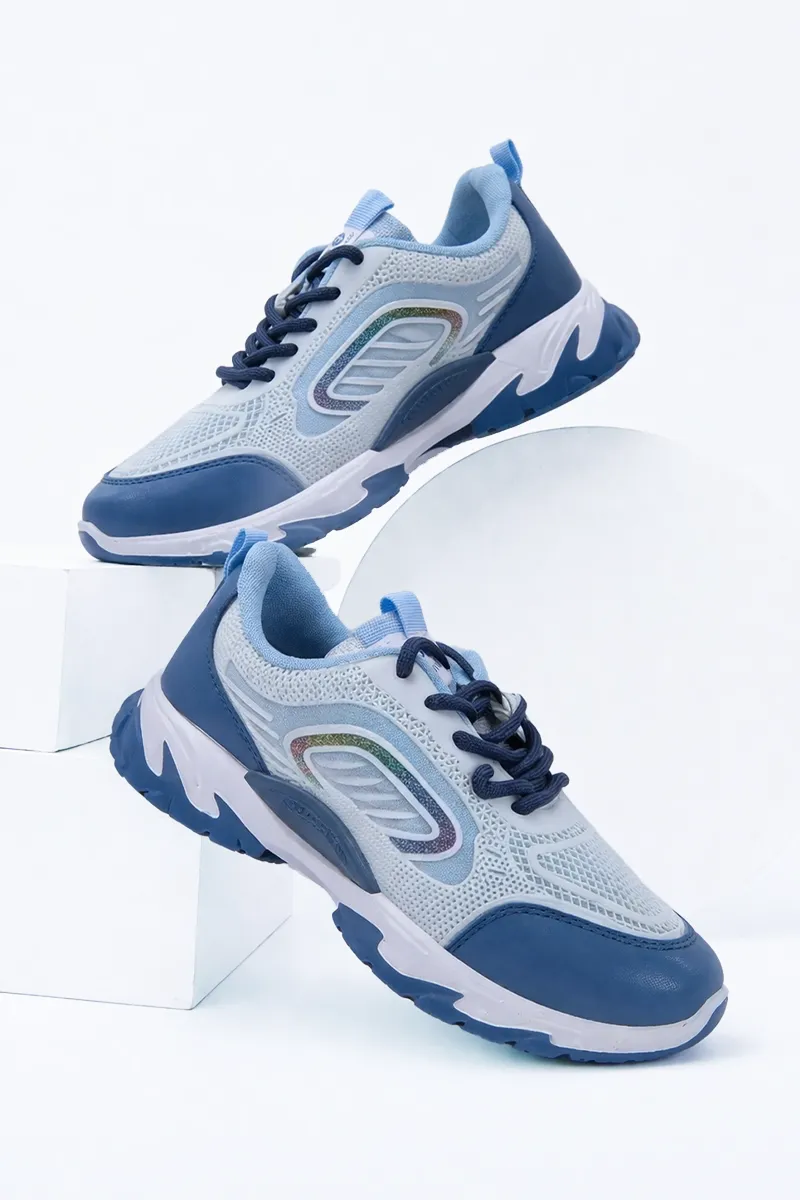 Lace-Up Sports Shoes for Women – Lightweight with Cushioned Sole 0356878AIRBLU