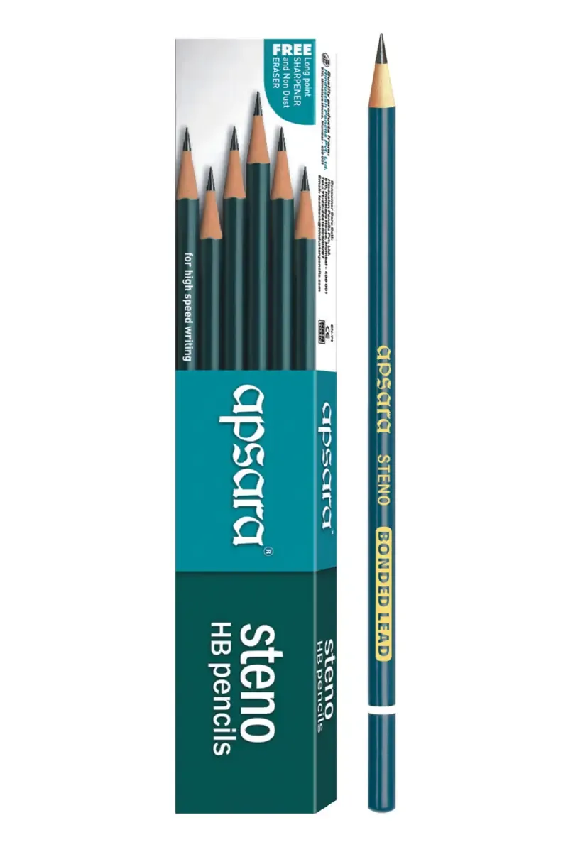 Apsara Steno HB Pencil - Pack of 10