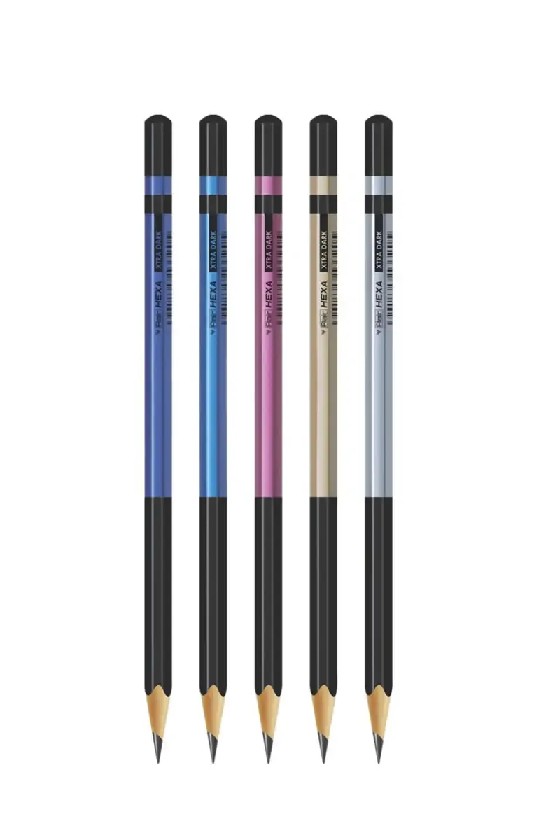 Flair Creative Hexa Extra Dark Pencils - Pack of 5