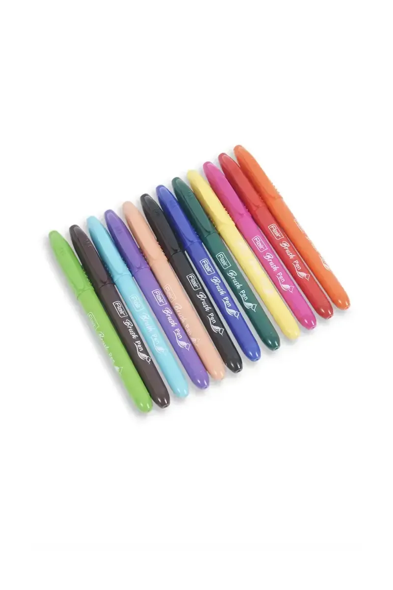 Flair Creative Brush Pen Set (Multicolor) – Pack of 12
