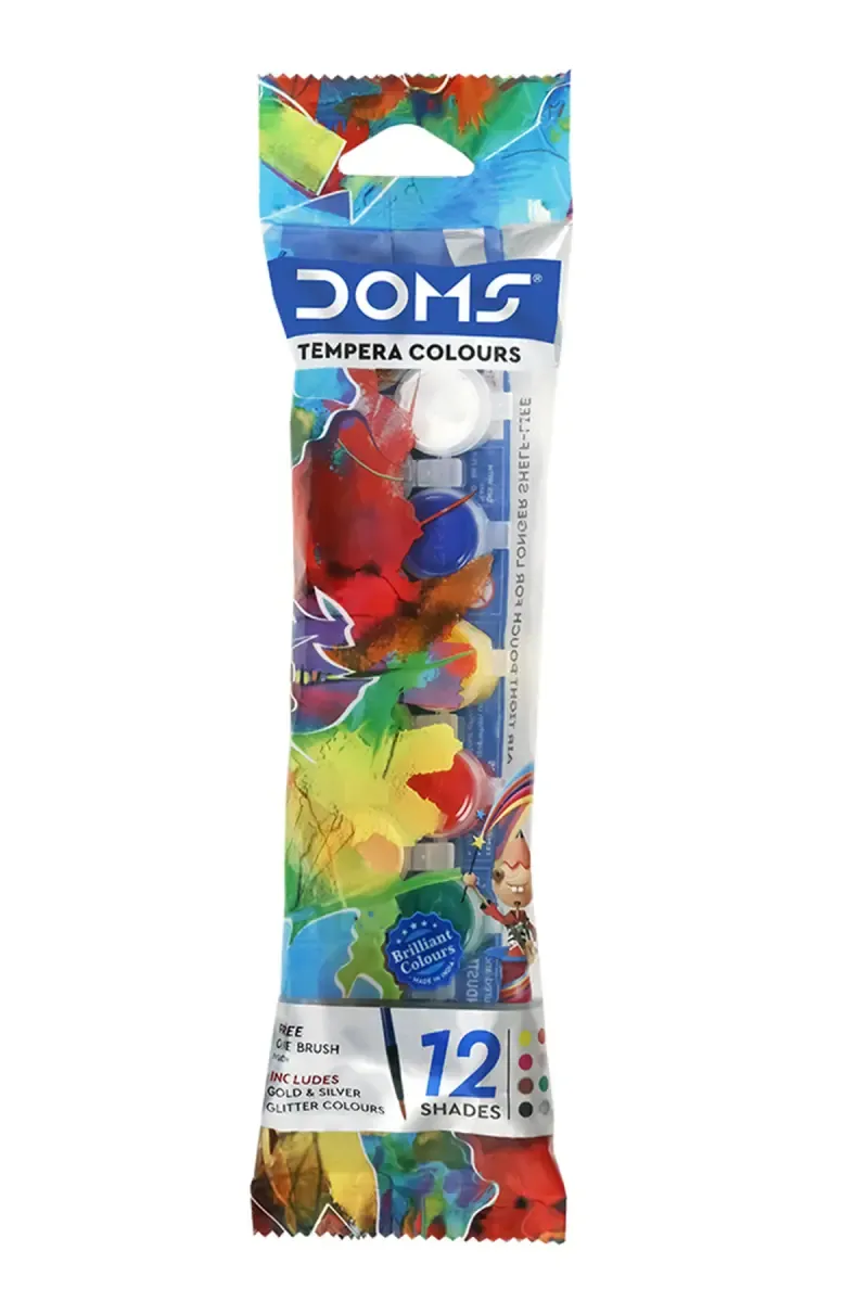 Doms Tempra Colour Painting Kit - 12 Shades