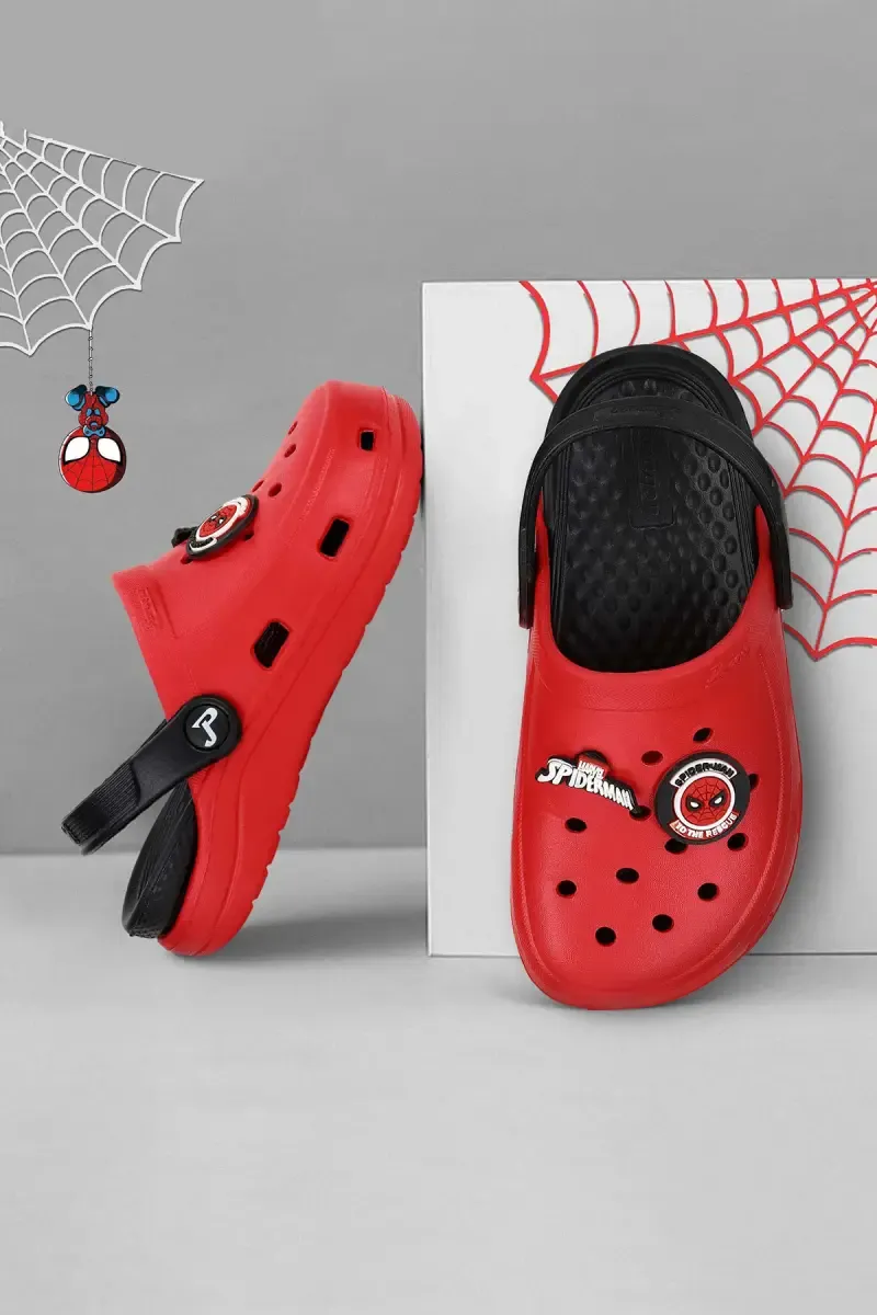 Spiderman Charm Clogs for Kids