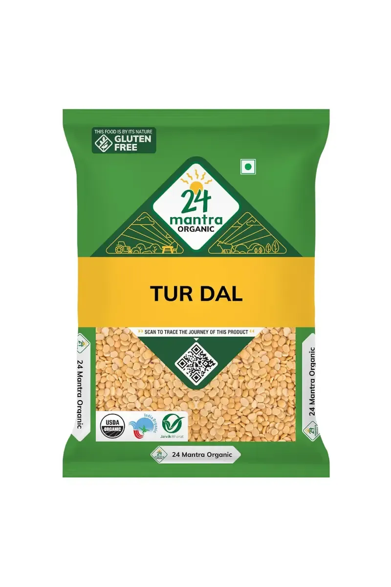 24 Mantra Organic Tur Dal / Toor Dal / Thuvaram Paruppu -500g