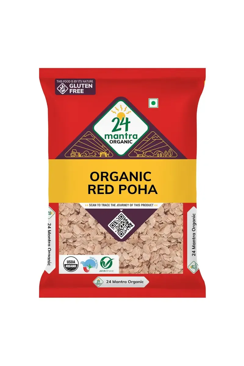 24 Mantra Organic Red Rice Poha / Sigappu Aval -500g