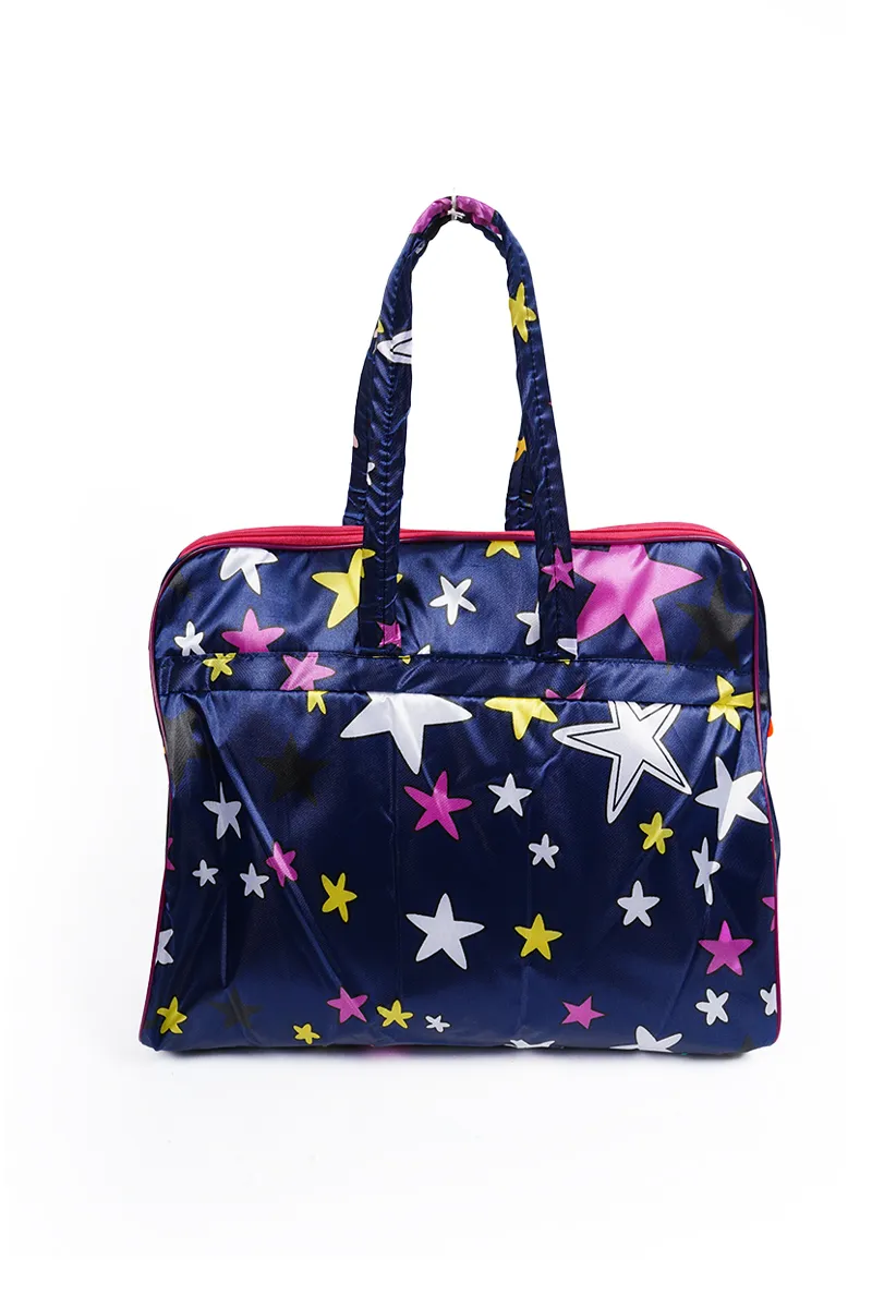 Star Print Travel Handbag for Women 036071BLU