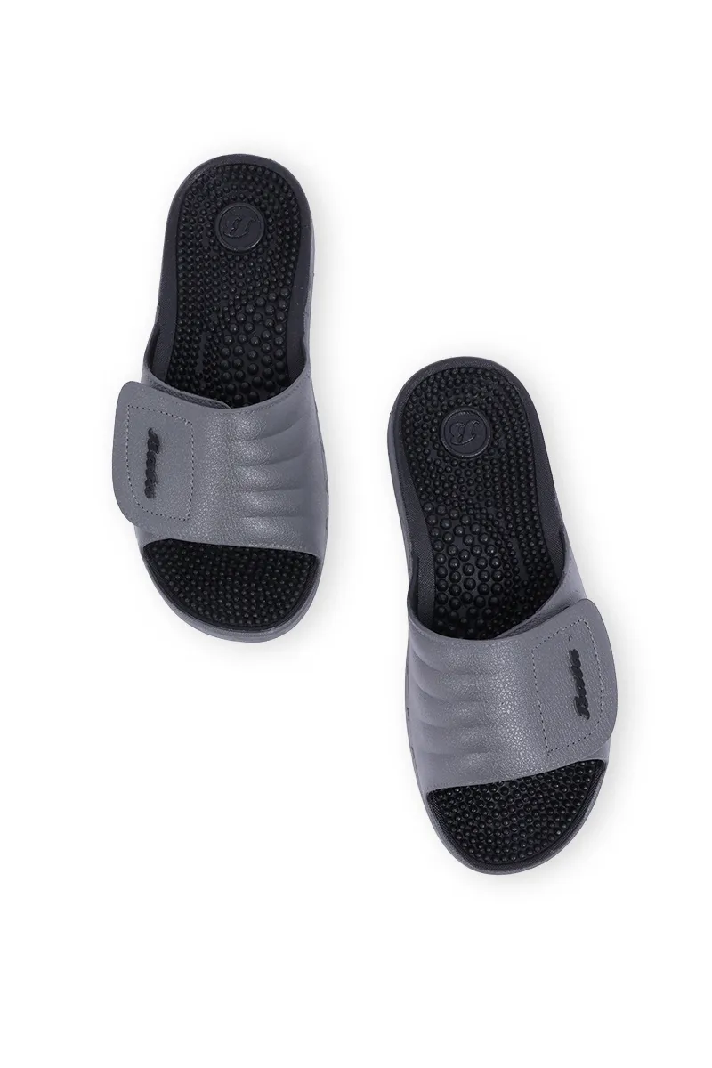 Adjustable Slip-On Slides for Men - Massage Footbed