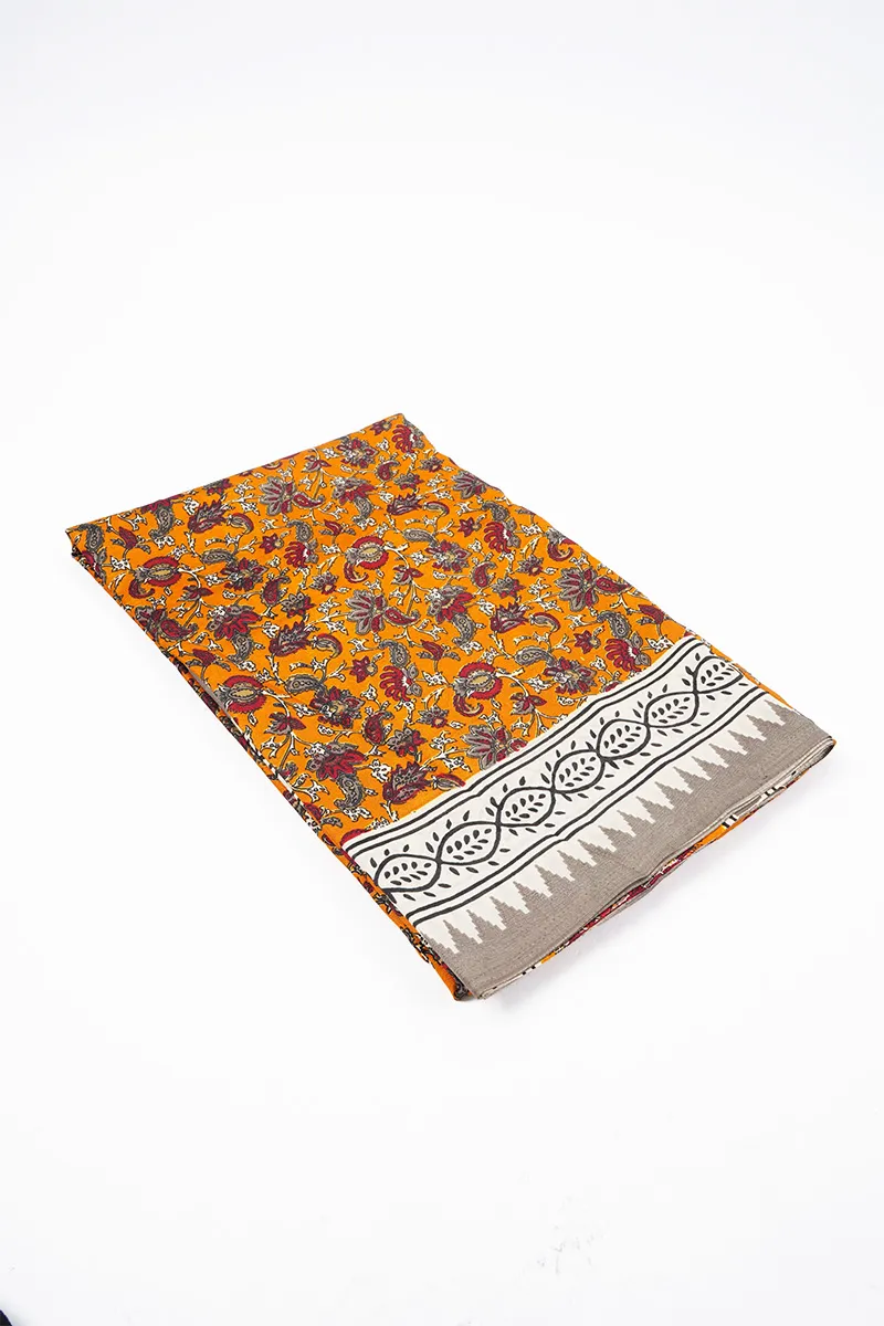 Synthetic Botanical Printed Saree for Women 036215MUSFRESIZ