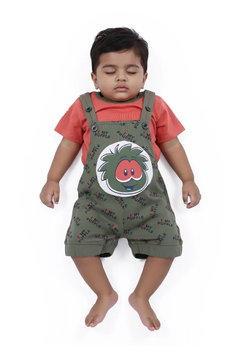 Cotton Printed Baba Suit for Baby Boy - Multicolor