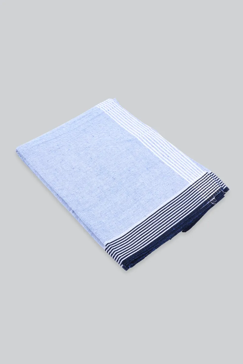 Men cotton solid dhoti with border