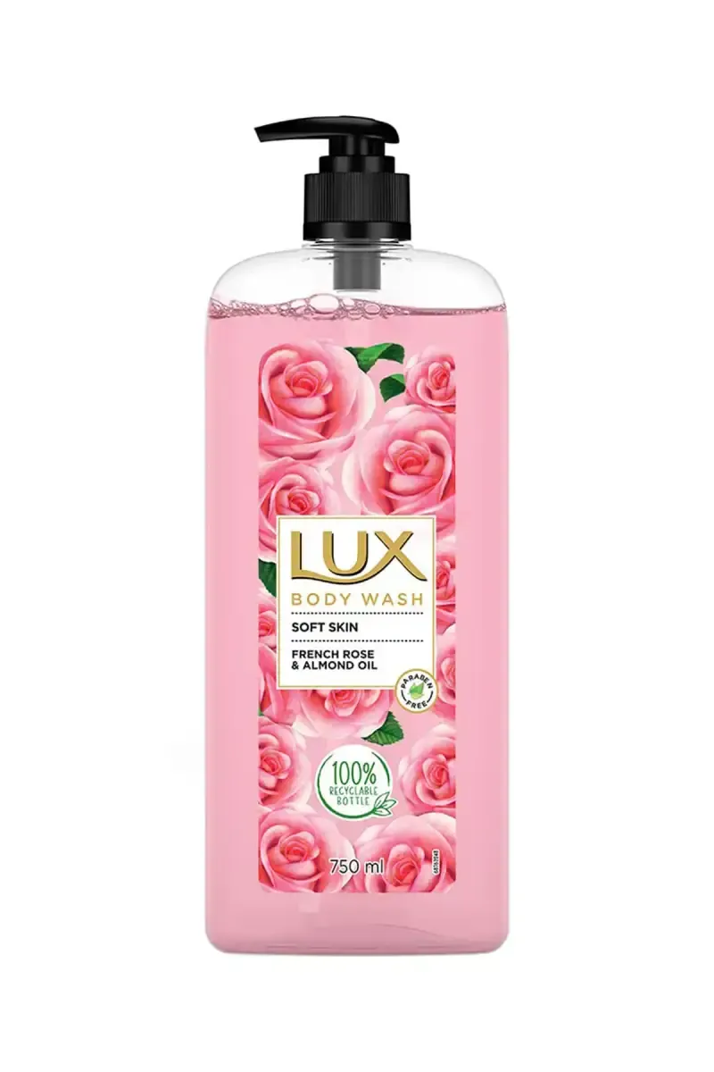 Lux Soft Skin French Rose & Almond Oil Body Wash - 750ml