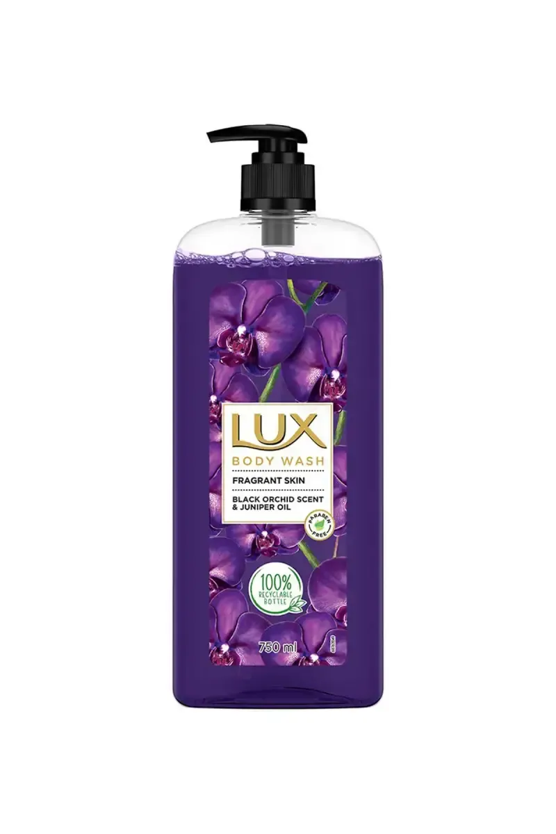 Lux Black Orchid Fragrance & Juniper Oil Body Wash - 750 ml