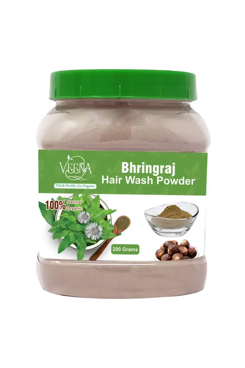 Veena Natural Bringaraj Hair Wash Powder - 200gm