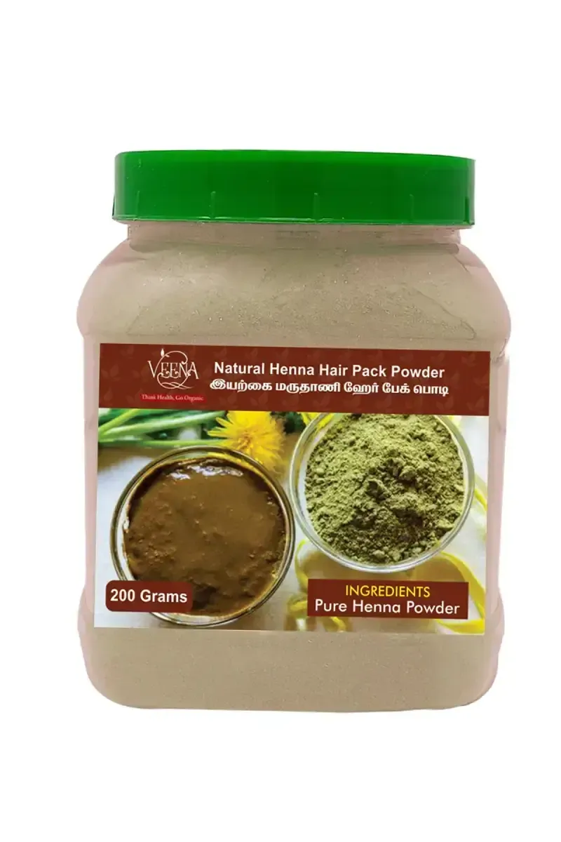 Veena Natural Henna Hair Pack Powder - 200g