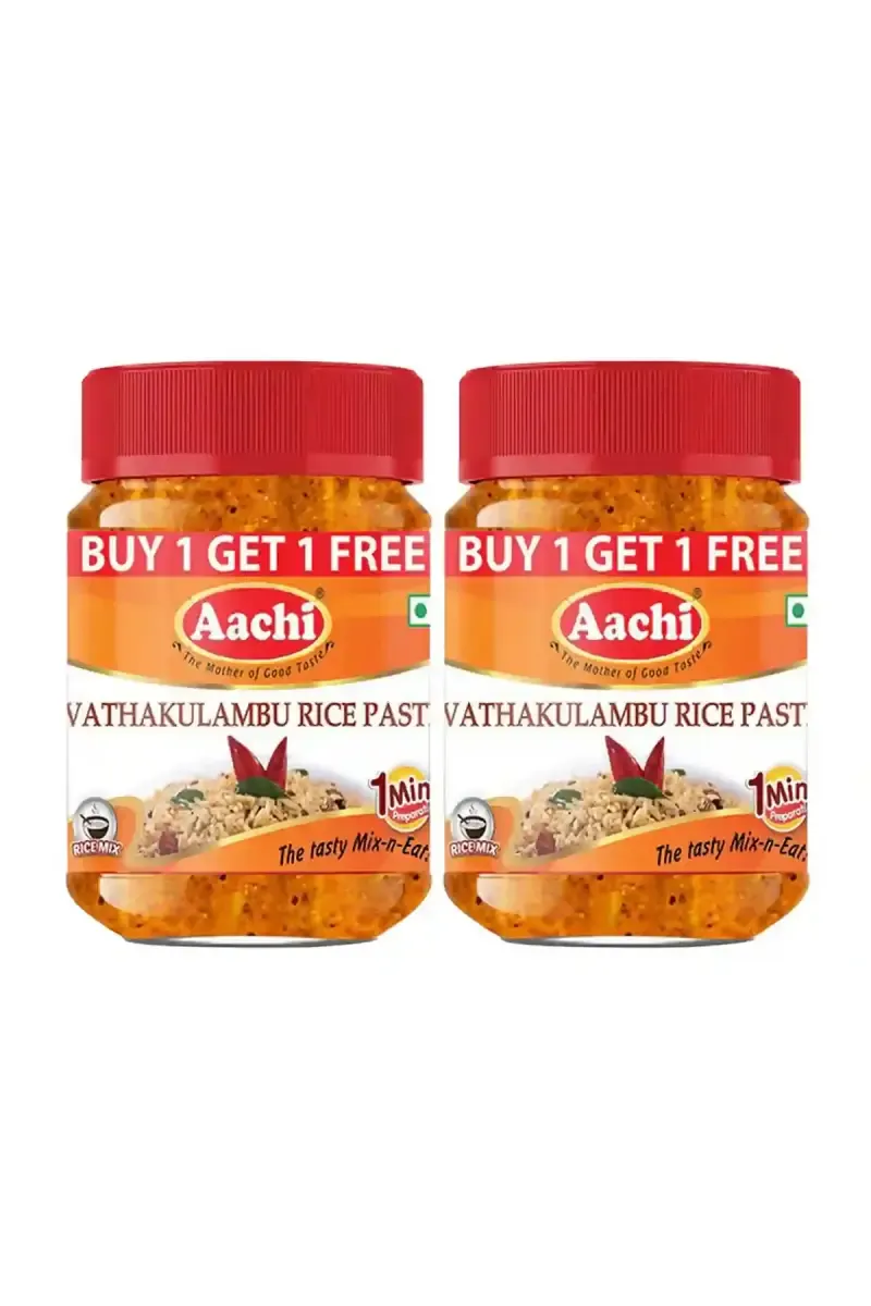 Aachi Vatha Kulambu Rice Paste  (Buy 1 Get 1 Free) - 200g Each