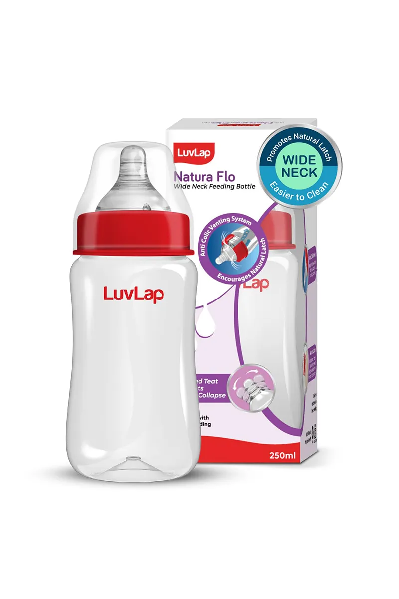 LuvLap Essential Slim Neck Feeding Bottle - 250 ml