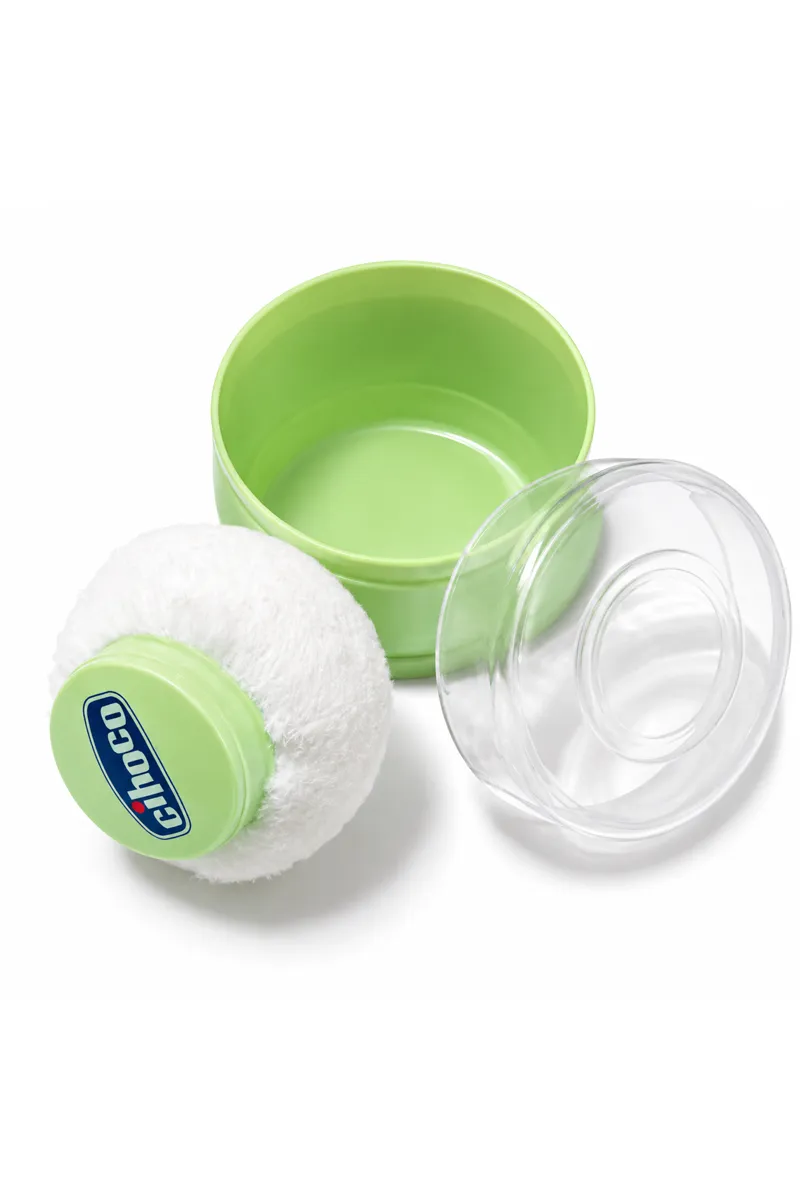 Cihoco Baby Powder Box with Soft Puff - Green
