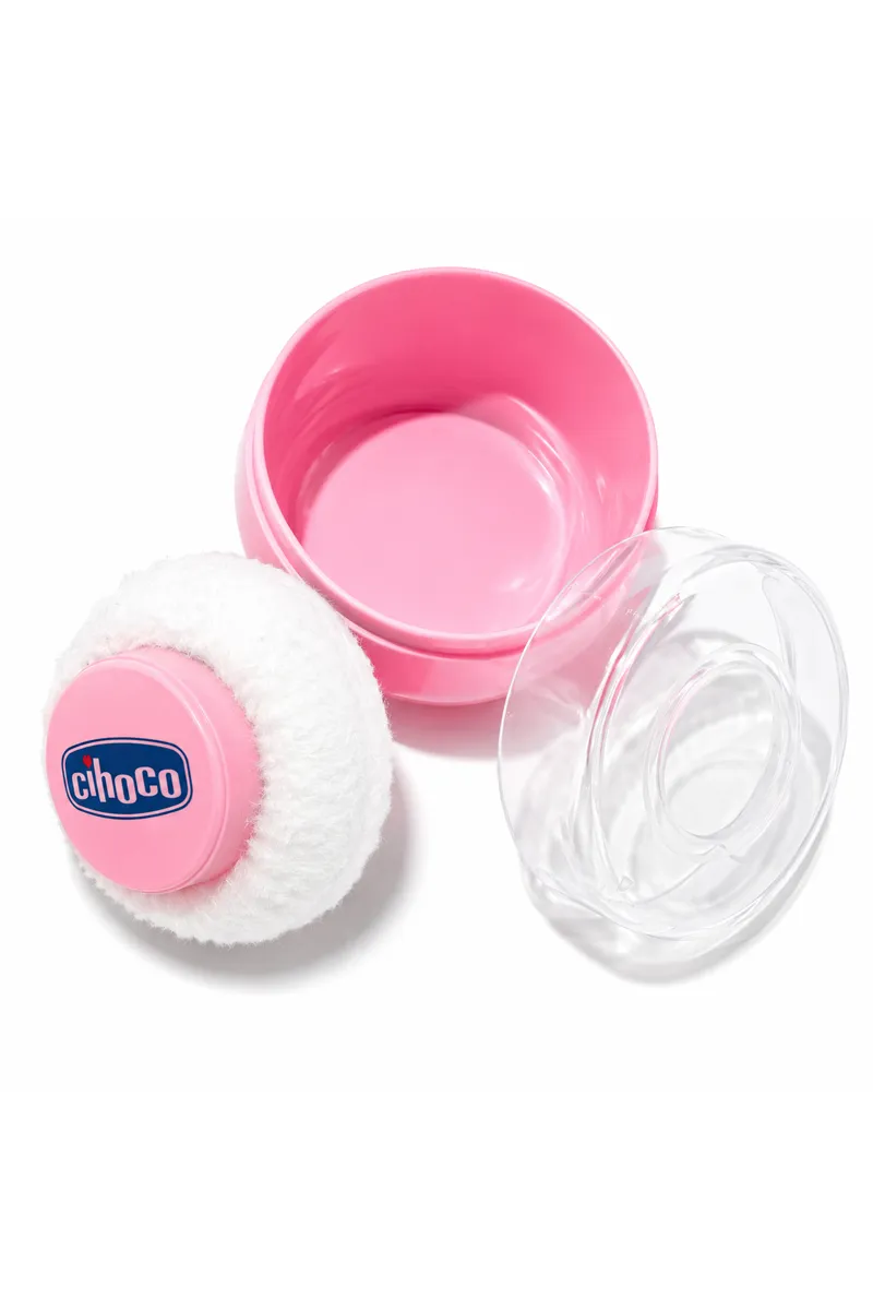 Cihoco Baby Powder Box with Soft Puff - Pink