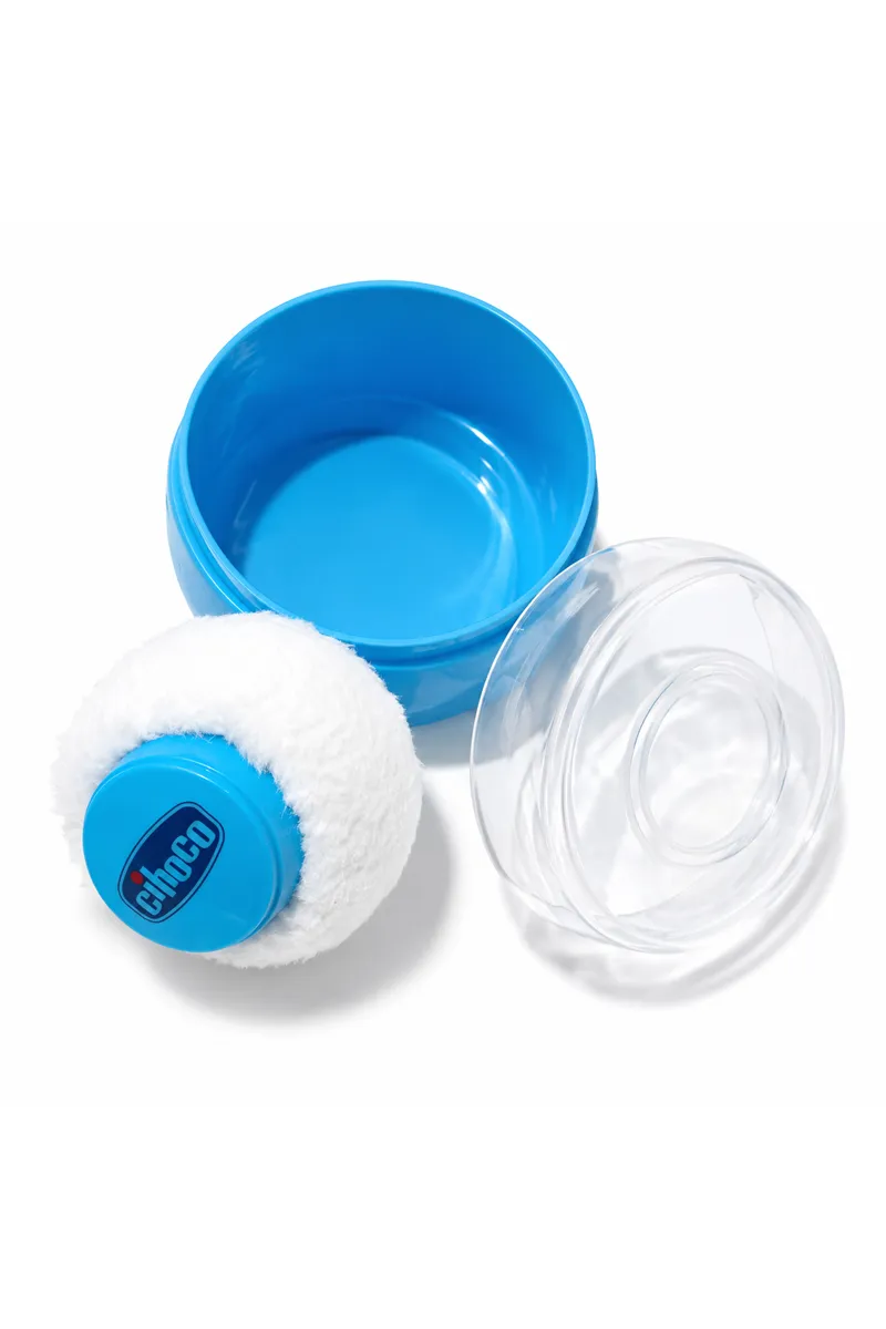 Cihoco Baby Powder Box with Soft Puff - Sky Blue