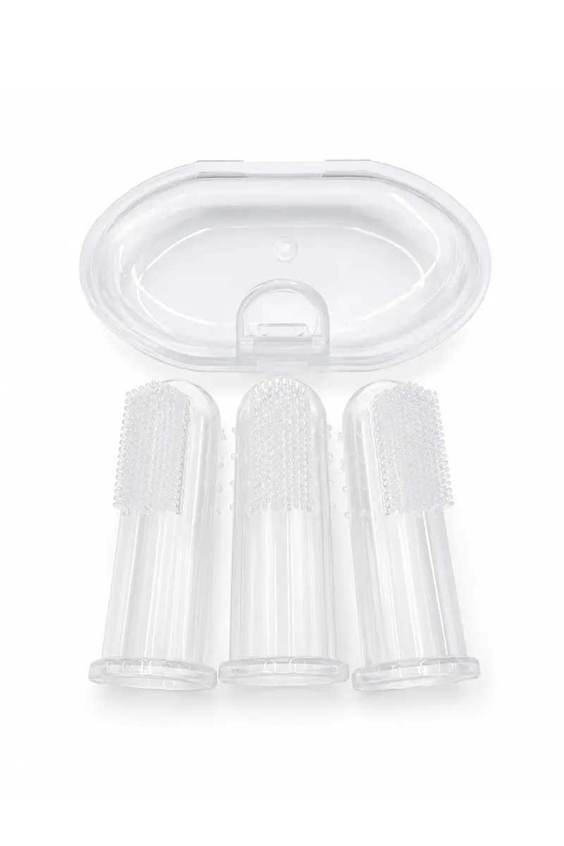 Drlula Baby Finger Brush(Set of 3) - Transparent
