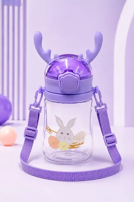 Sipper with Straw & Strap for Babies ( 250ml) -  Lavender