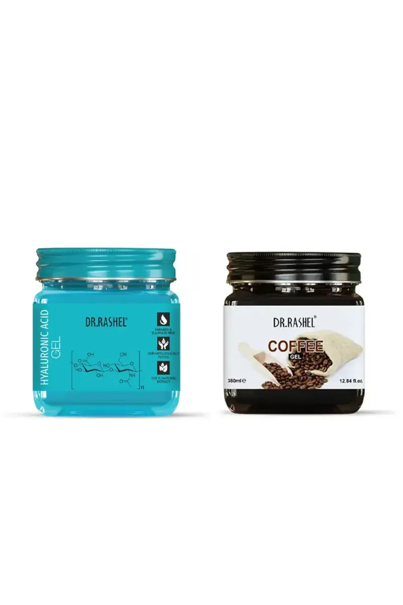 Dr. Rashel Coffee Gel + Hyaluronic Acid Gel (380ml) - Combo of 2