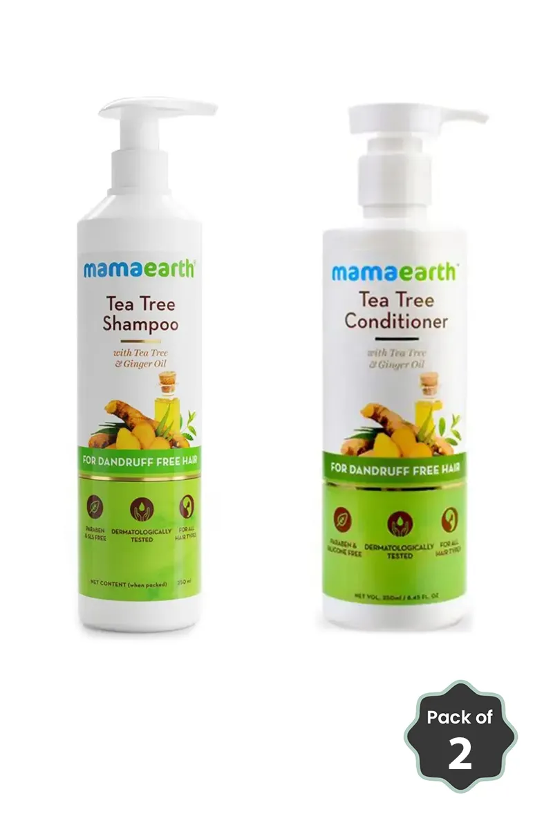 Mamaearth Tea Tree Anti-Dandruff Shampoo & Conditioner Combo