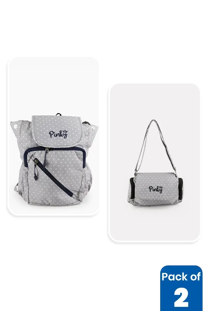 Printed Backpack & Sling Bag Combo for Girls
