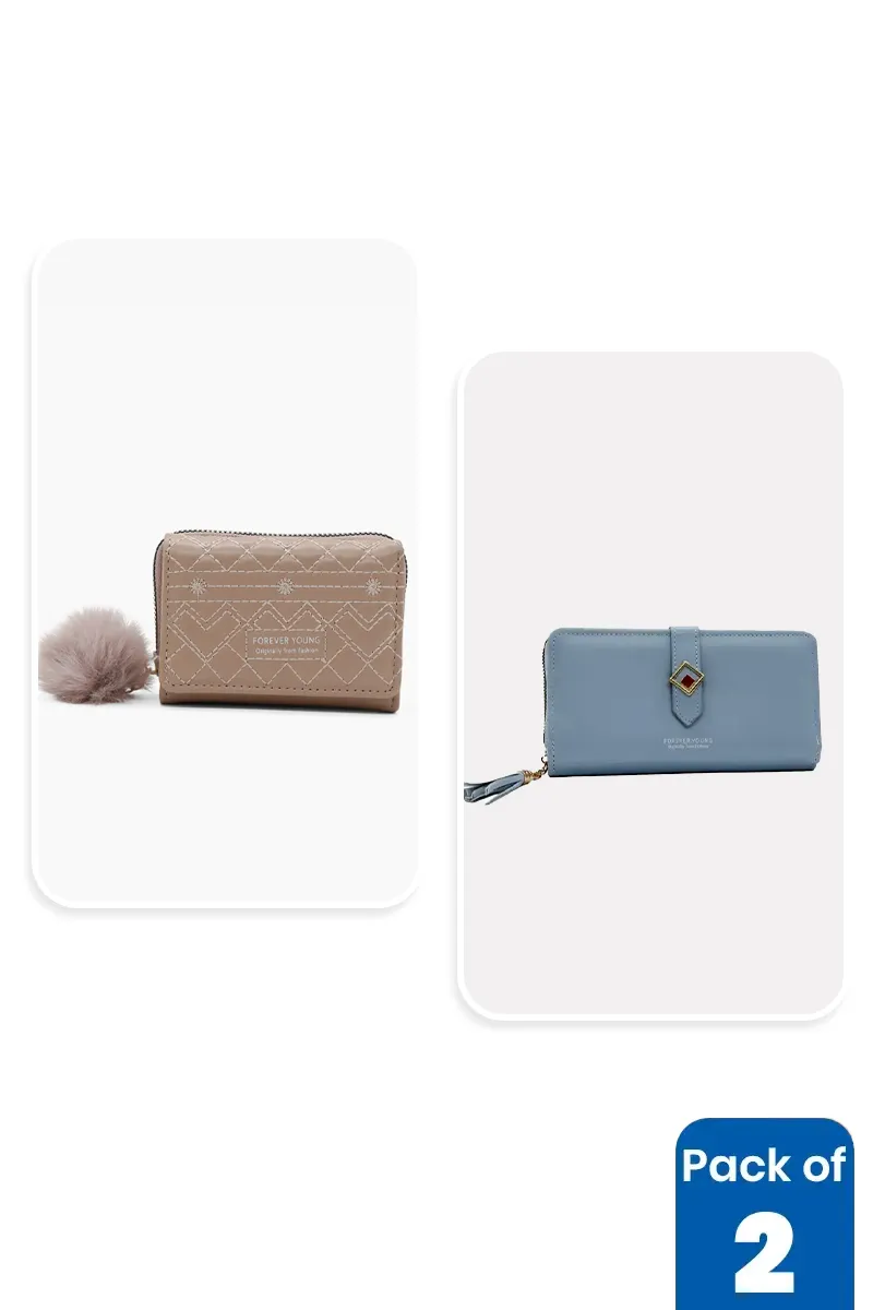 Pack of 2 Purse Set for Women & Girls