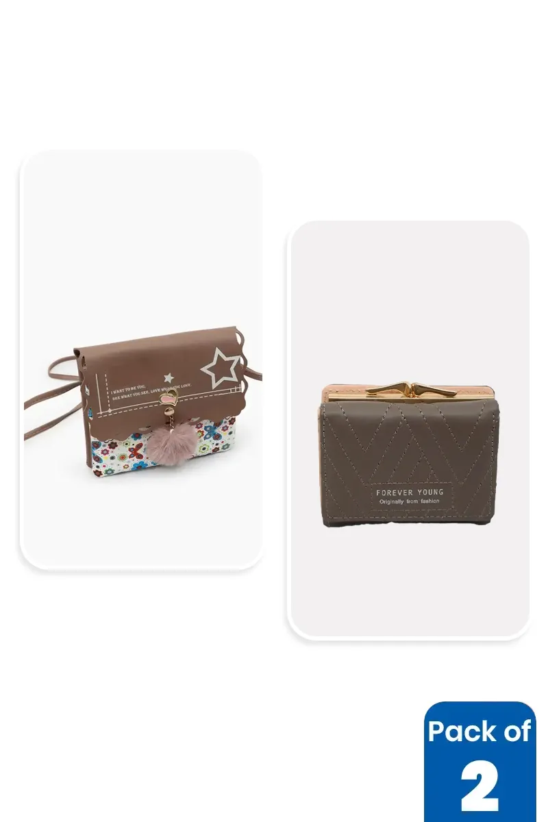 Printed Sling Bag & Purse Combo for Women