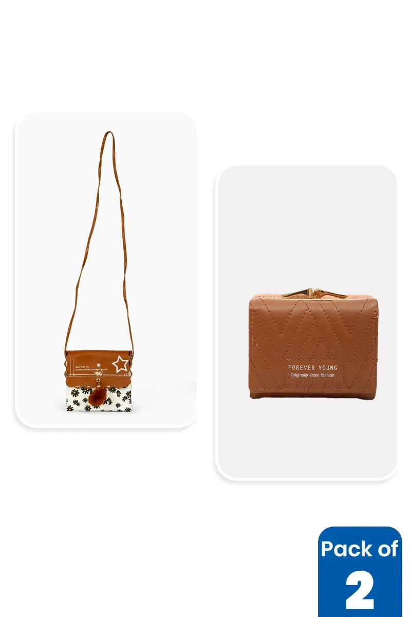 Printed Sling Bag & Purse Combo for Women 