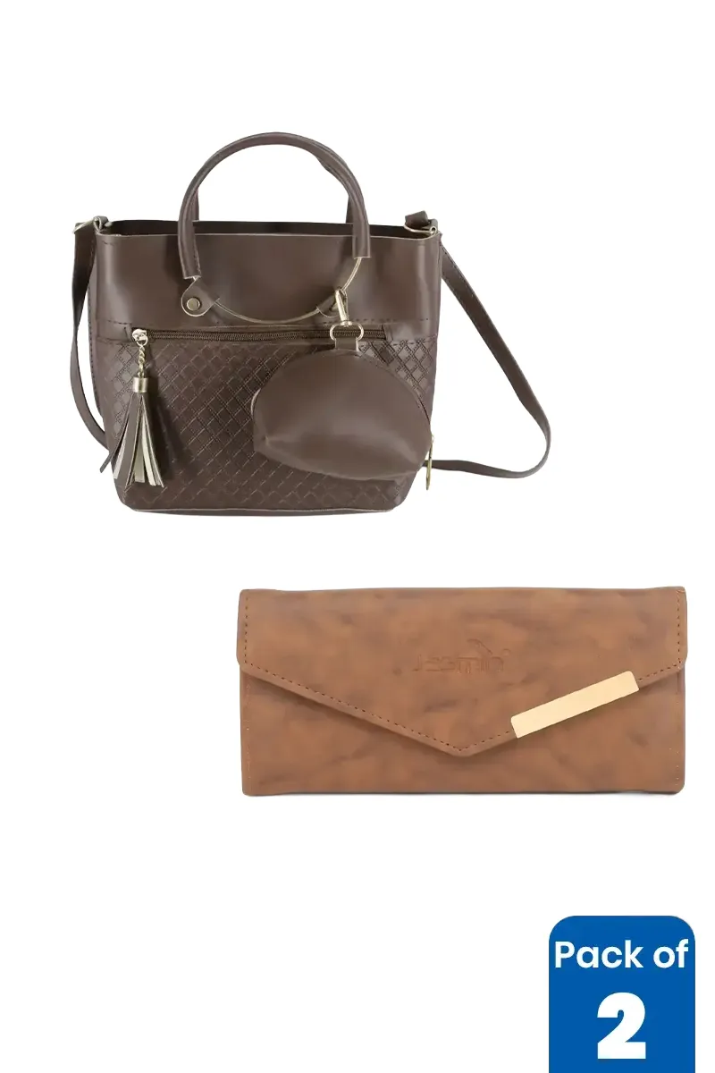 Sling Bag & Purse Combo for Women - Pack of 2