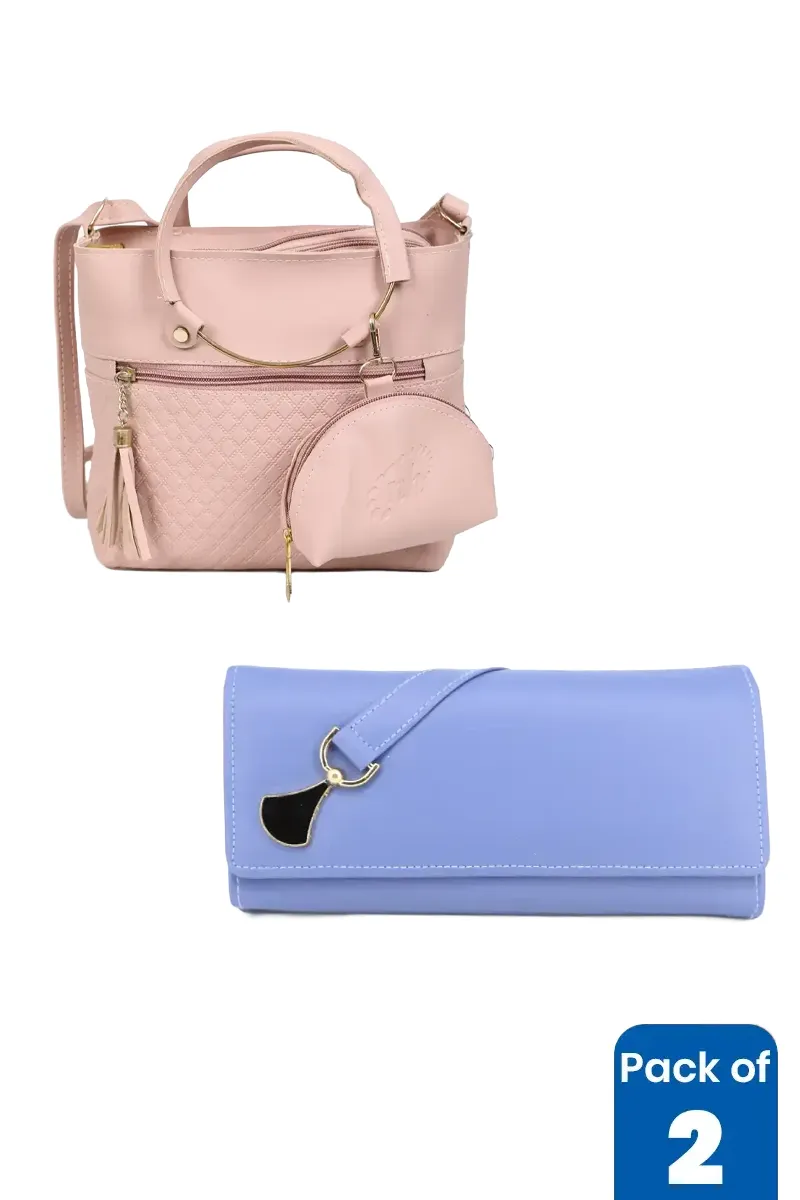 Sling Bag & Purse Combo for Women - Pack of 2 BGCOMBO00155MUL