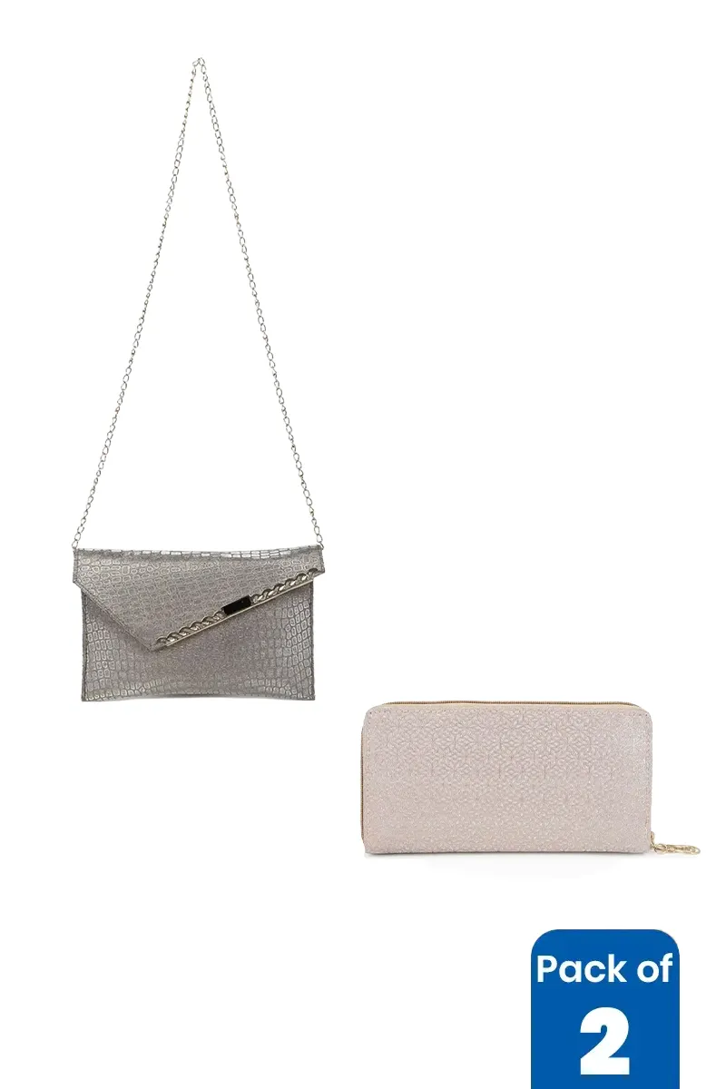 Party Sling Bag & Wallet Combo for Women - Pack of 2