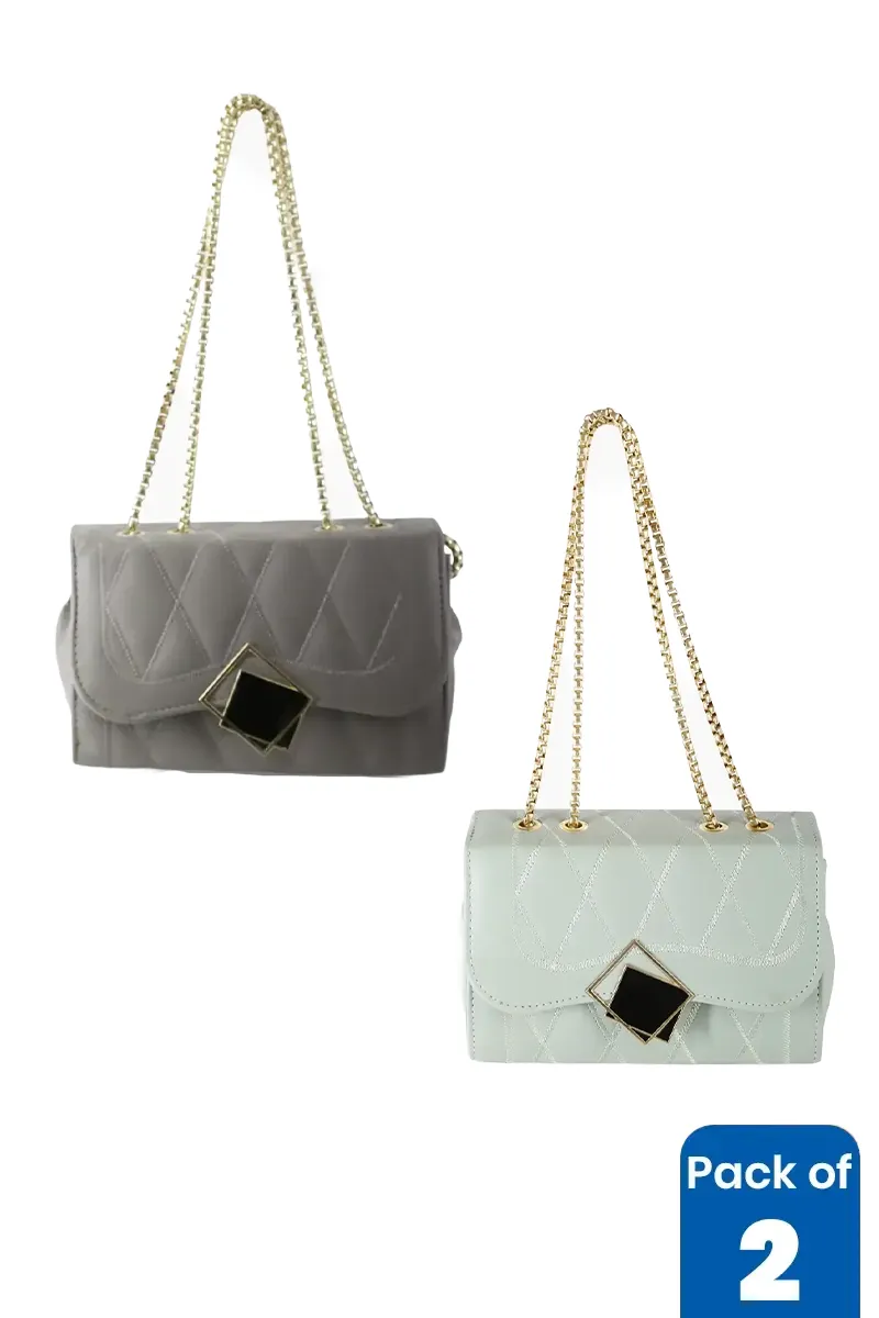 Pack of 2 Stylish Sling Bags for Girls