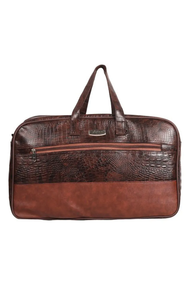 Faux Leather Travel Duffle Bag for Men