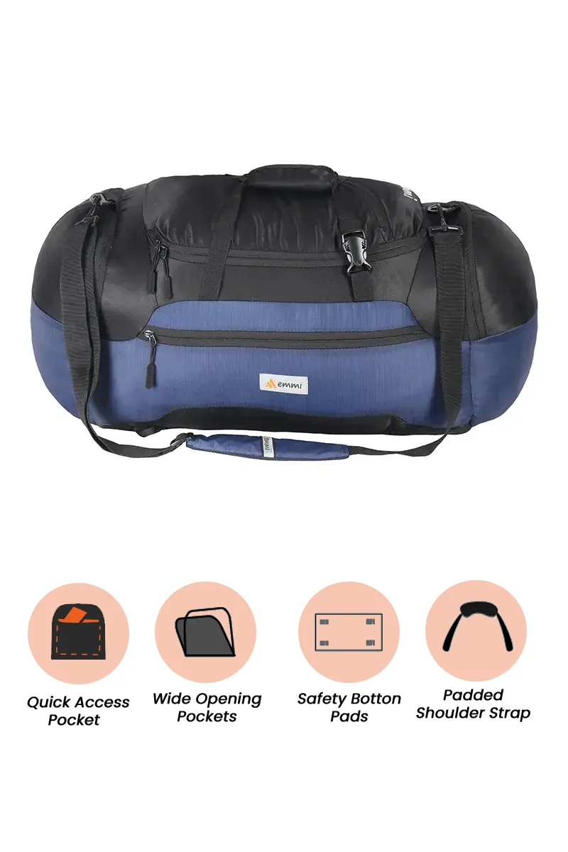 Transistor 60 L Duffle Rucksack Convertible Bag BGDSDB008BLU
